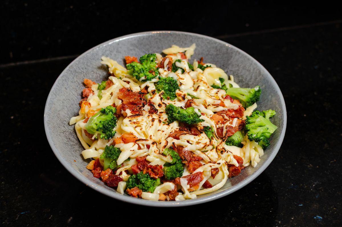 Macarrão e Brócolis